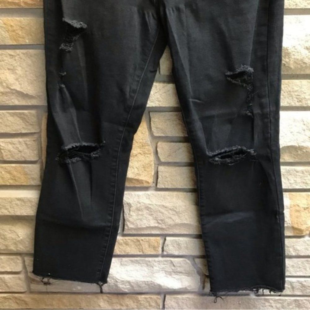 SHOW ME YOUR MUMU SOHO ZIP UP SKINNIES IN VINTAGE BLACK 31 - Picture 11 of 12